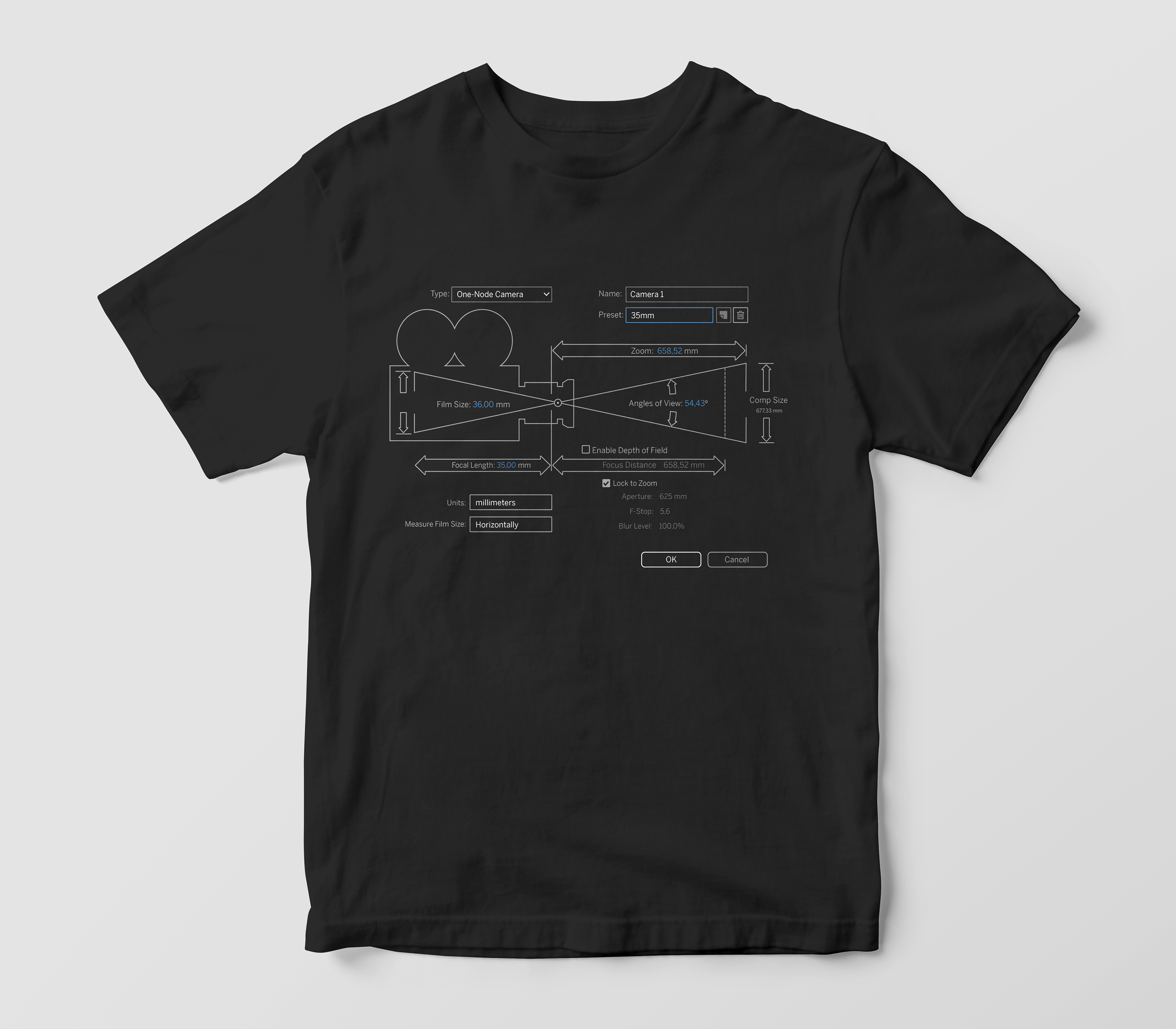 After_effects Camera_Creation_t-shirt